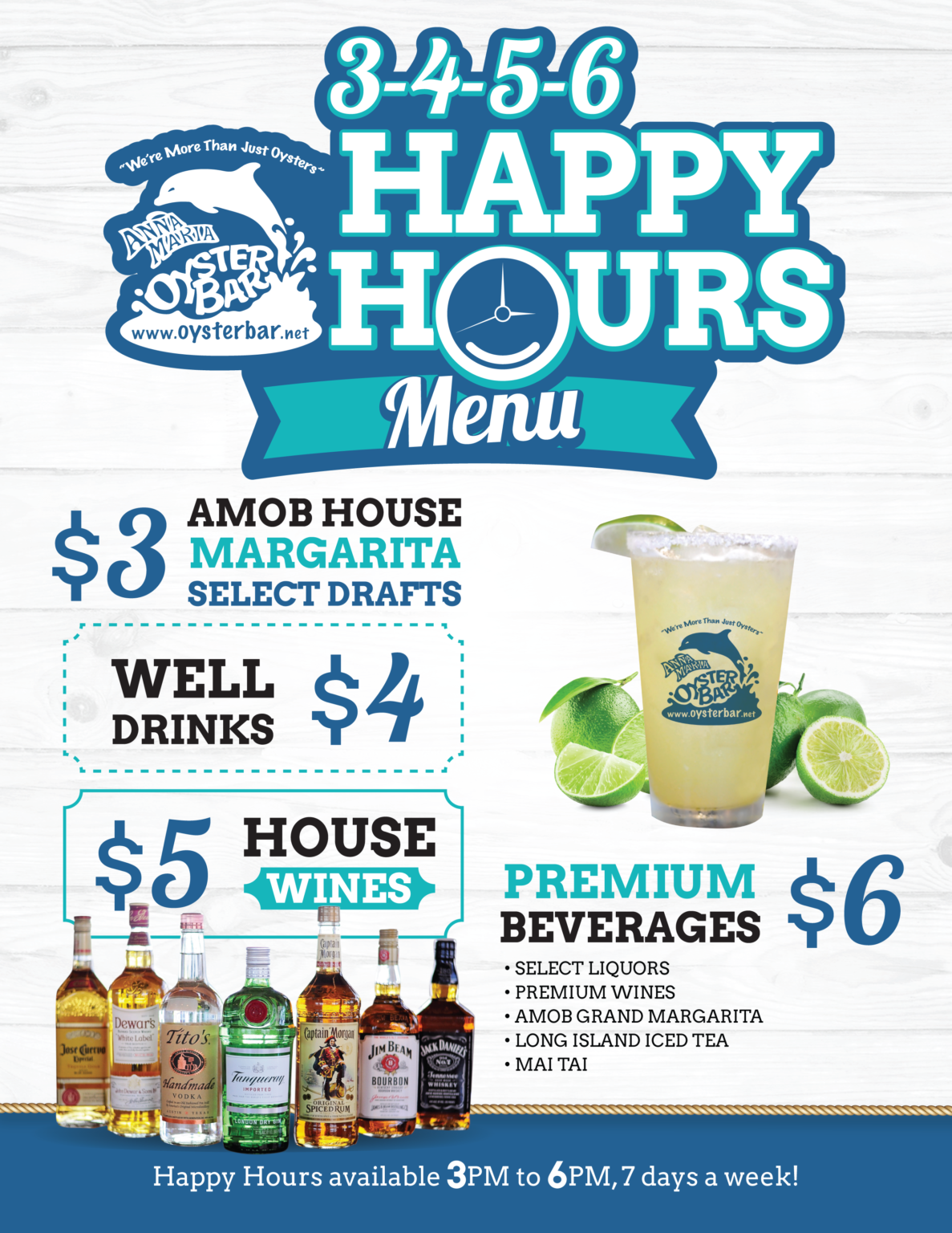 HAPPY HOURS MENU – Anna Maria Oyster Bar